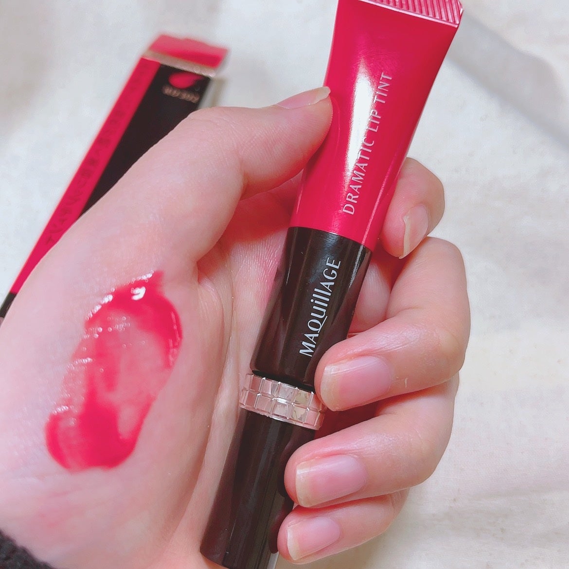 ドラマティックリップティント/マキアージュ/リップティントを使ったクチコミ(2枚目)