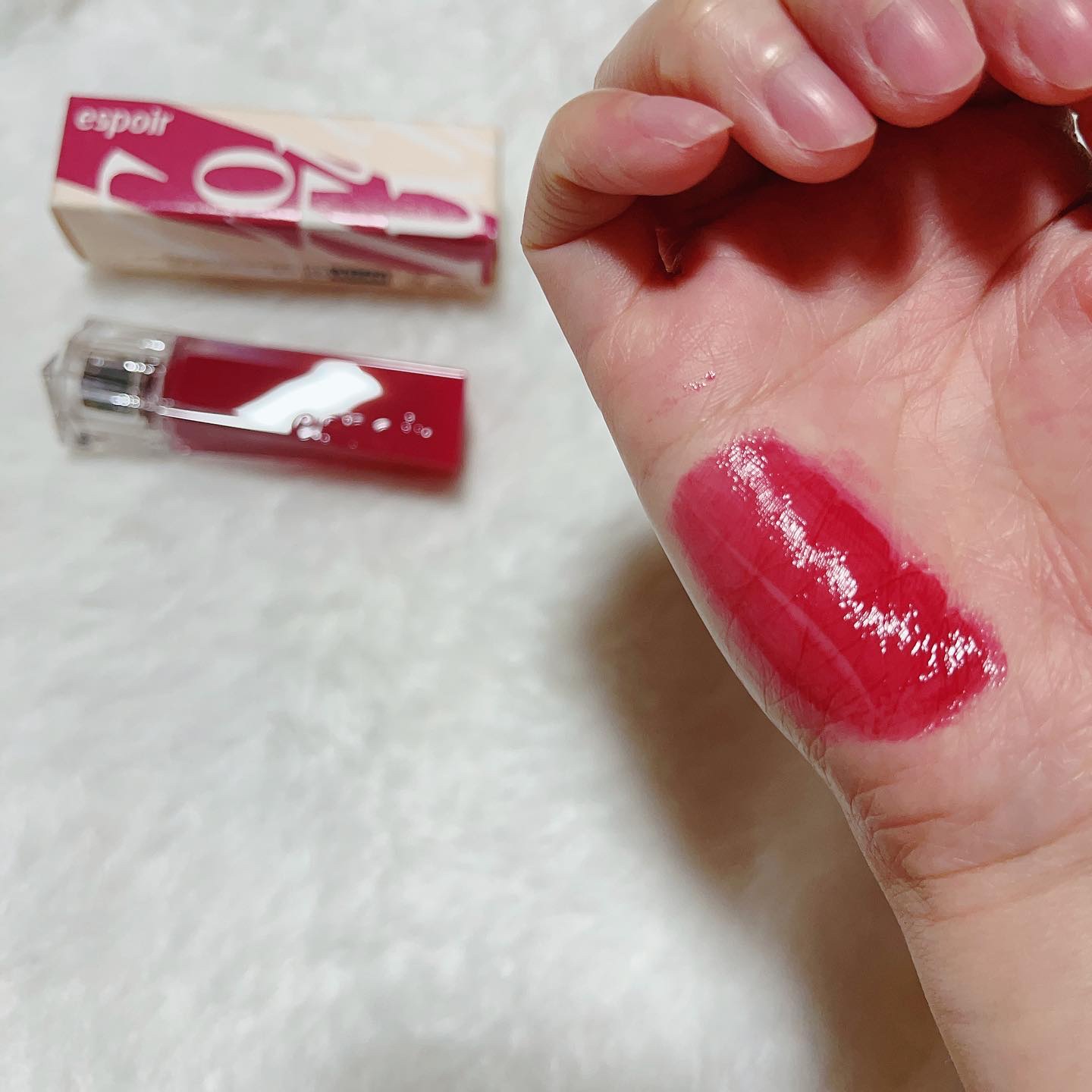 クチュールリップティントグレイズ/espoir/リップティントを使ったクチコミ（3枚目）