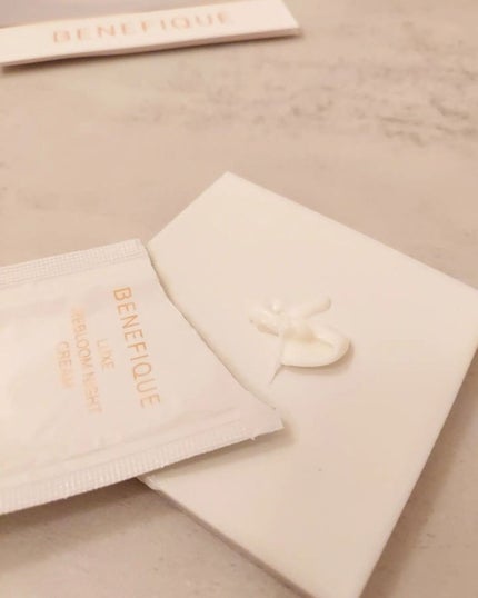 リュクス リブルームナイトクリーム/BENEFIQUE/フェイスクリームを使ったクチコミ(2枚目)