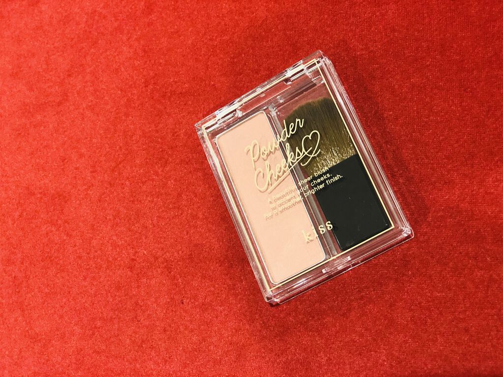 パウダーチークス 02 Dizzy Red/KiSS/パウダーチークを使ったクチコミ（2枚目）