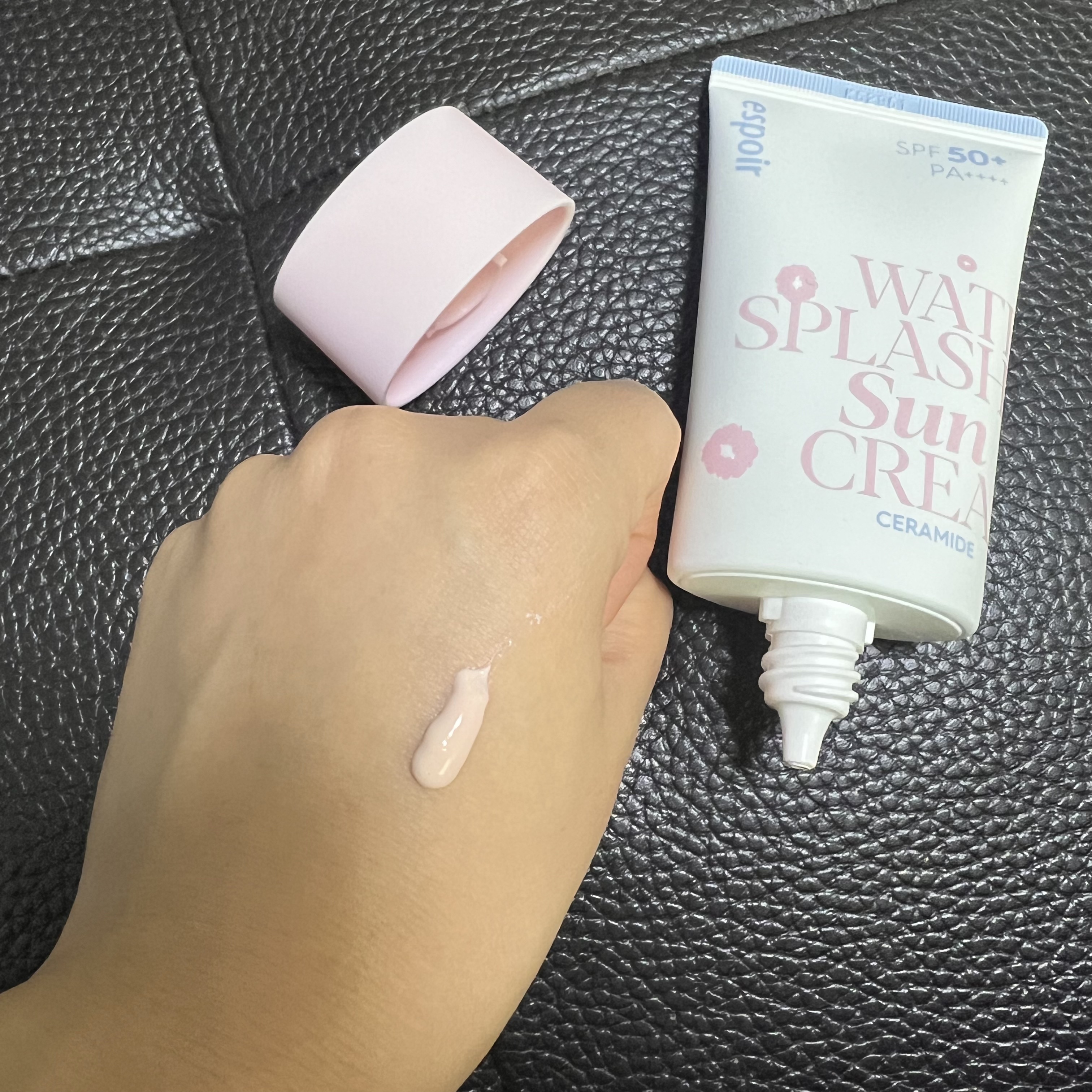 ウォータースプラッシュサンクリーム セラミド/espoir/日焼け止めクリームを使ったクチコミ（3枚目）