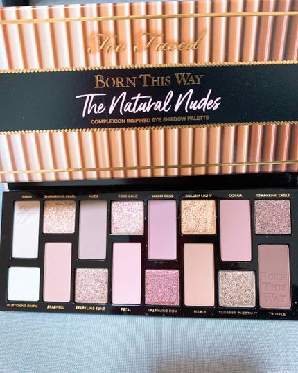 ボーン ディス ウェイ ザ ナチュラル ヌード アイシャドウ パレット/Too Faced/アイシャドウパレットを使ったクチコミ(2枚目)