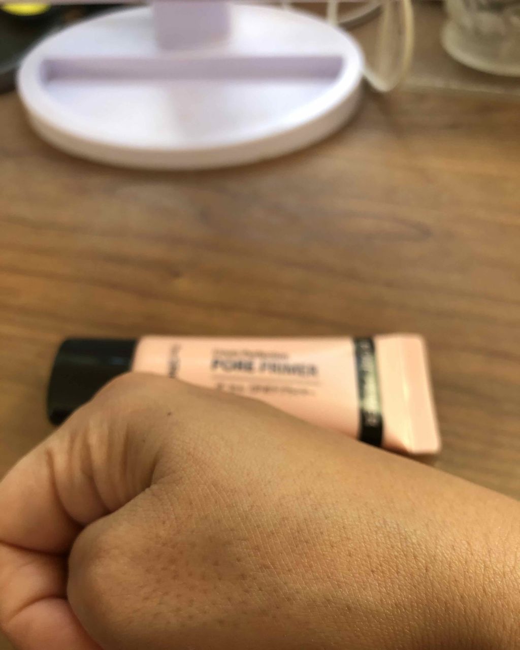 the SAEM ザ・セム CPポアプライマーのクチコミ「毛穴を埋めてくれるプライマーを探していて、店頭に置いてあったこちらを購入しました。
2枚目に手.....」（3枚目）