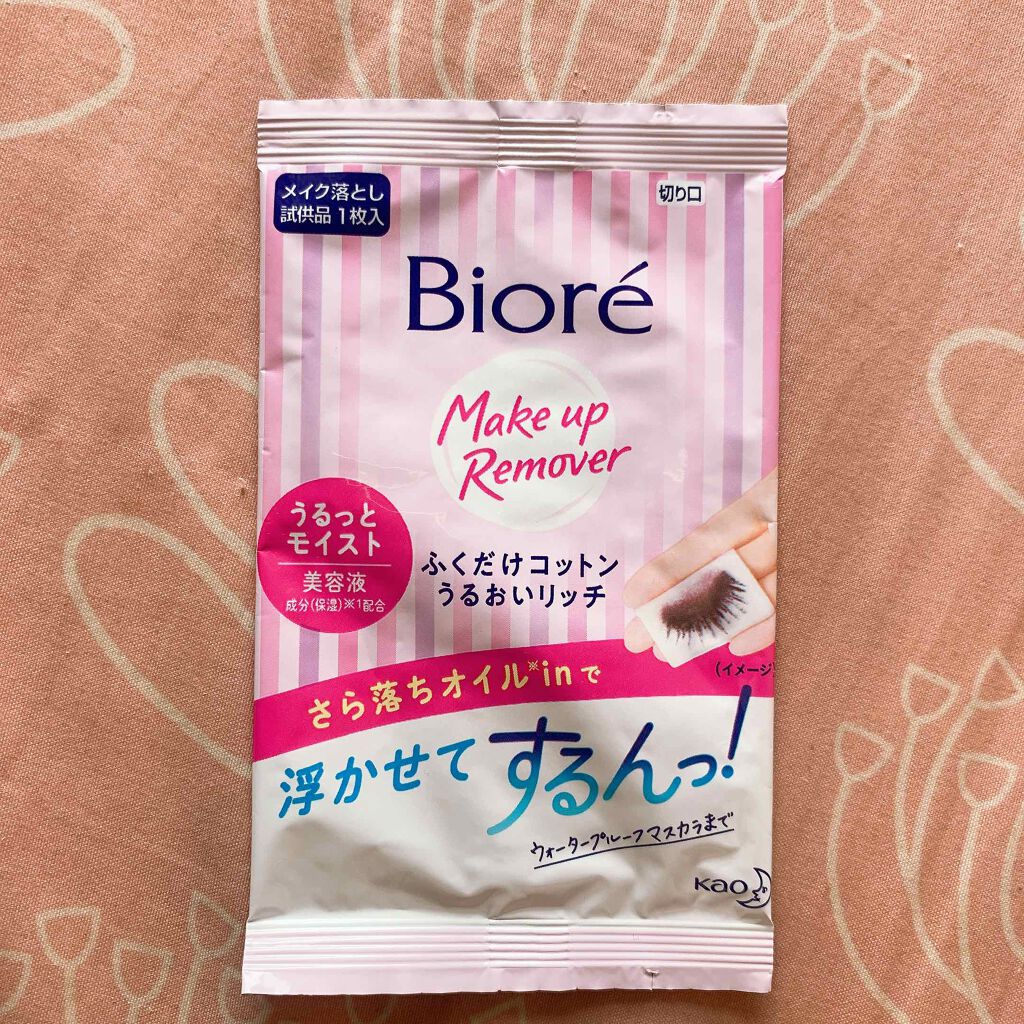 ふくだけコットン うるおいリッチ うるっとモイスト/ビオレ/クレンジングシートを使ったクチコミ(1枚目)