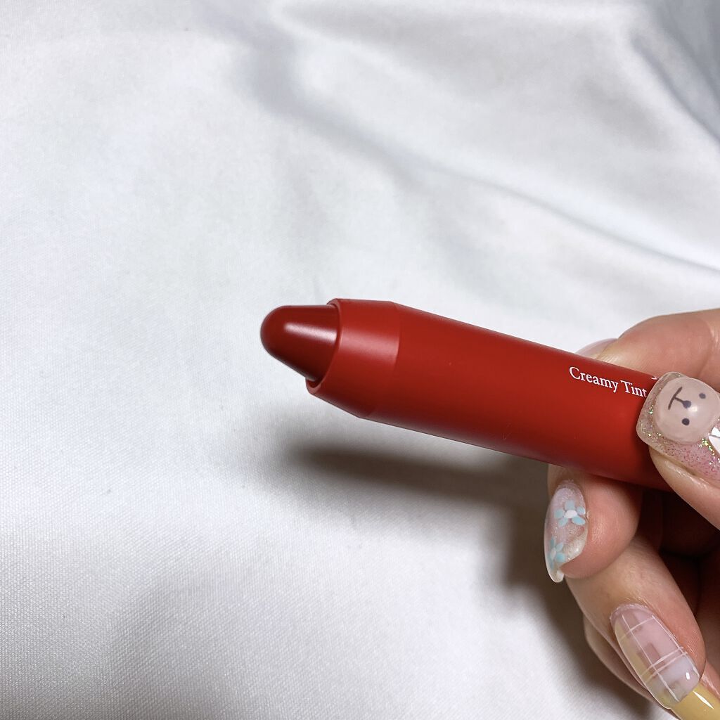 クリーミーリップティント カラーバーム・インテンス/Mamonde/リップティントを使ったクチコミ（3枚目）