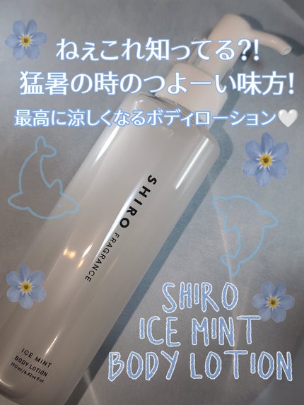 試してみた】SHIRO アイスミント ボディローションのリアルな 試してみた】SHIRO アイスミント ボディローションのリアルな