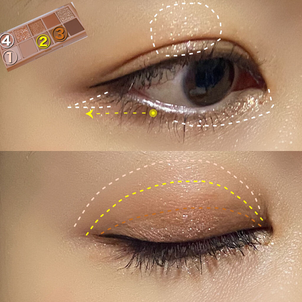 ベターザンパレット/rom&amp;nd/アイシャドウパレットを使ったクチコミ（3枚目）