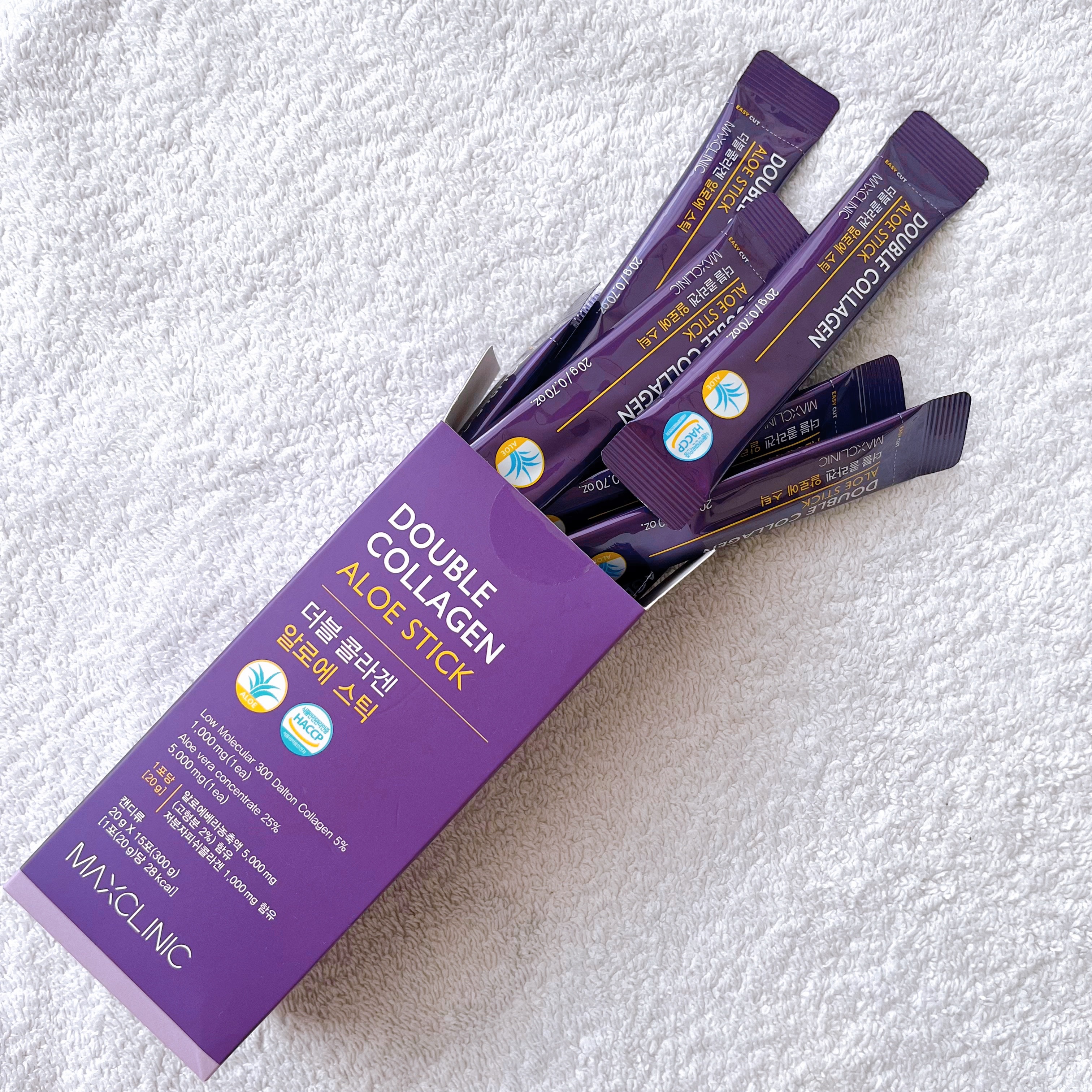 ダブルコラーゲンアロエスティック/MAXCLINIC/食品を使ったクチコミ（1枚目）
