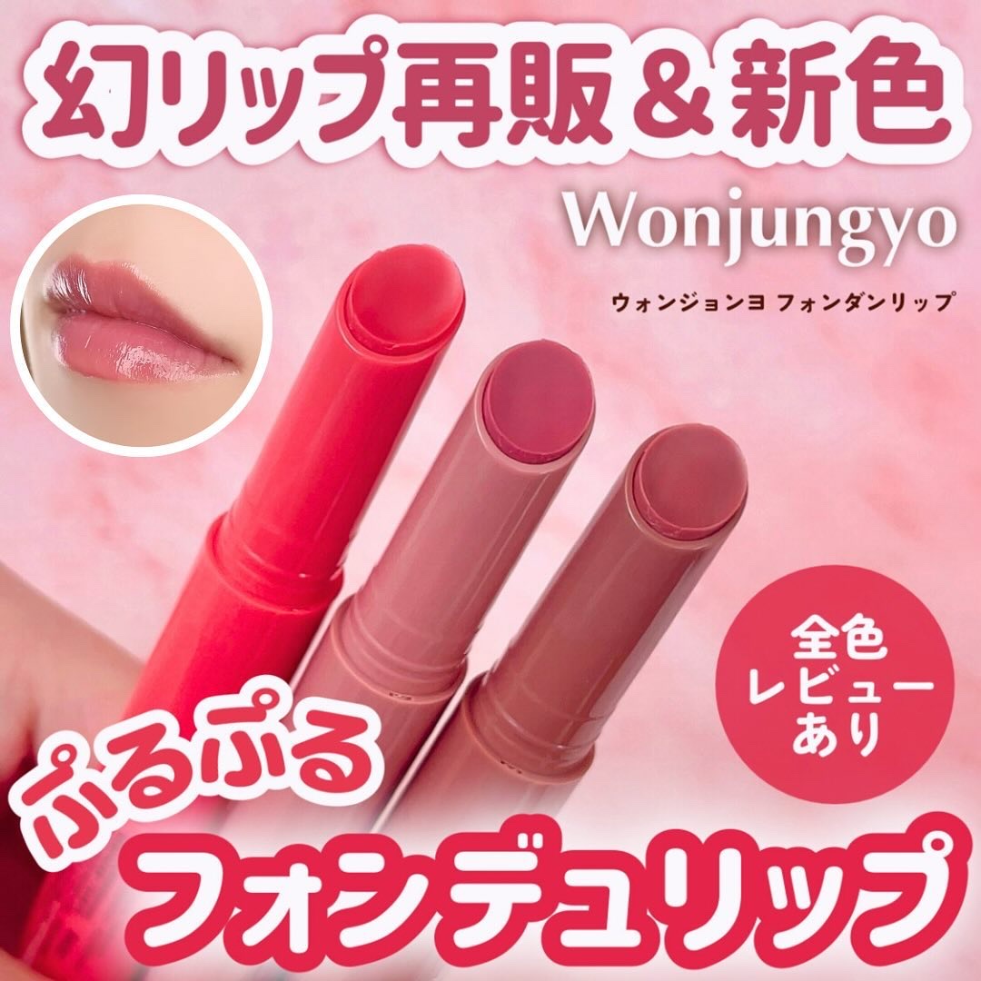 ウォンジョンヨ フォンダンリップ/Wonjungyo/口紅を使ったクチコミ（1枚目）