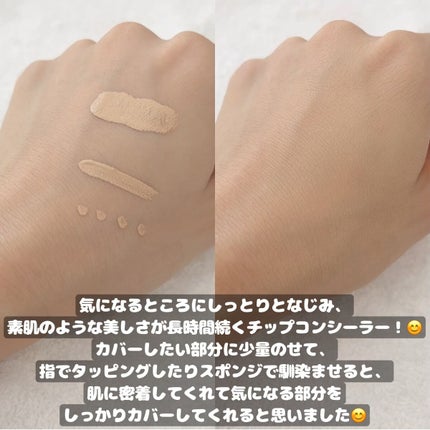 アディクション スキンリフレクト フィックス コンシーラー 004 Light Beige/ADDICTION/リキッドコンシーラーを使ったクチコミ(2枚目)