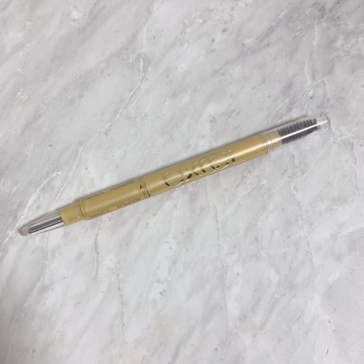 パウダー＆ペンシル　アイブロウＥＸ PD05 グレイッシュブラウン/excel/アイブロウペンシルを使ったクチコミ（1枚目）