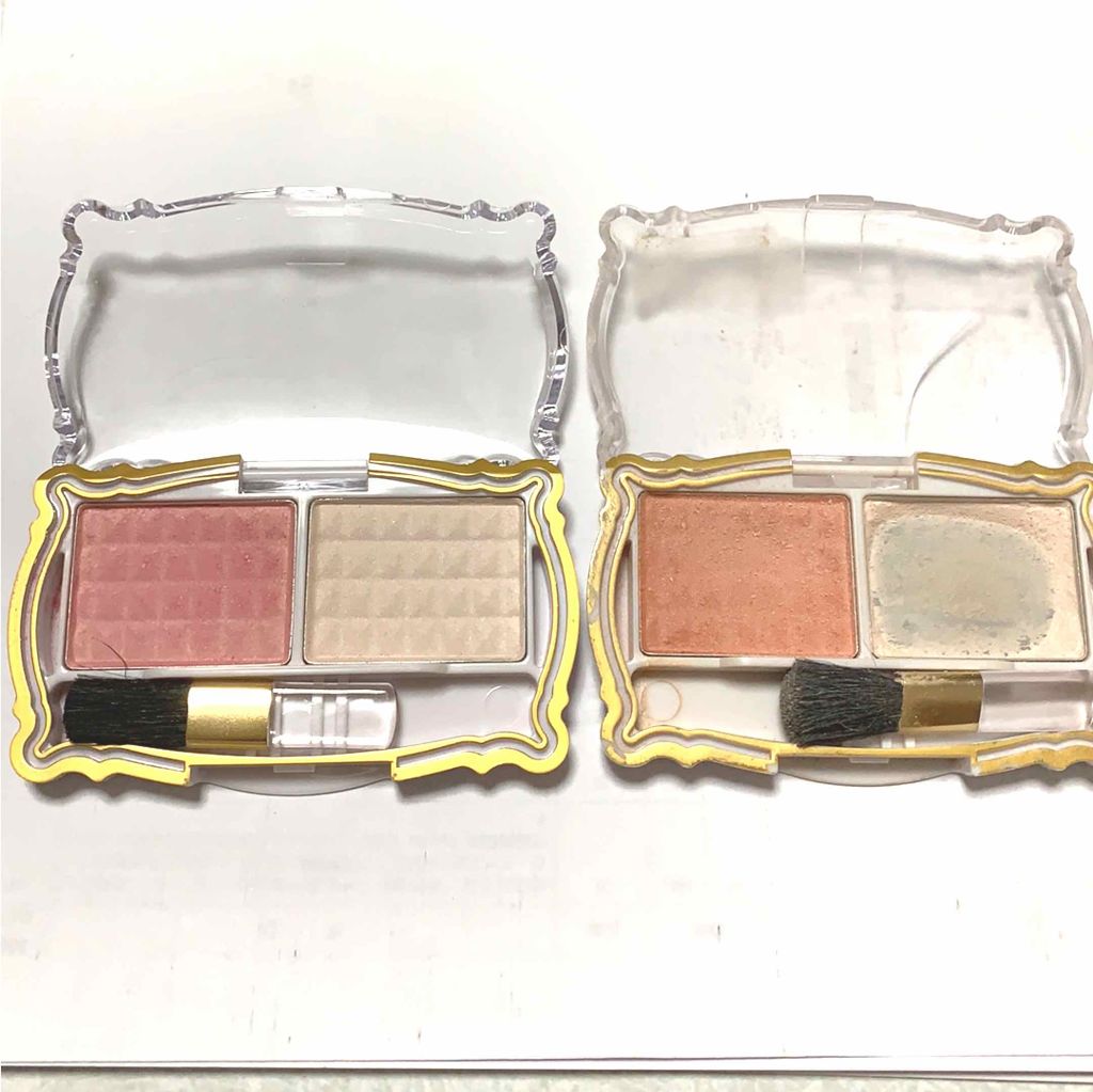 SD チーク&ハイライト/DAISO/パウダーチークを使ったクチコミ（2枚目）