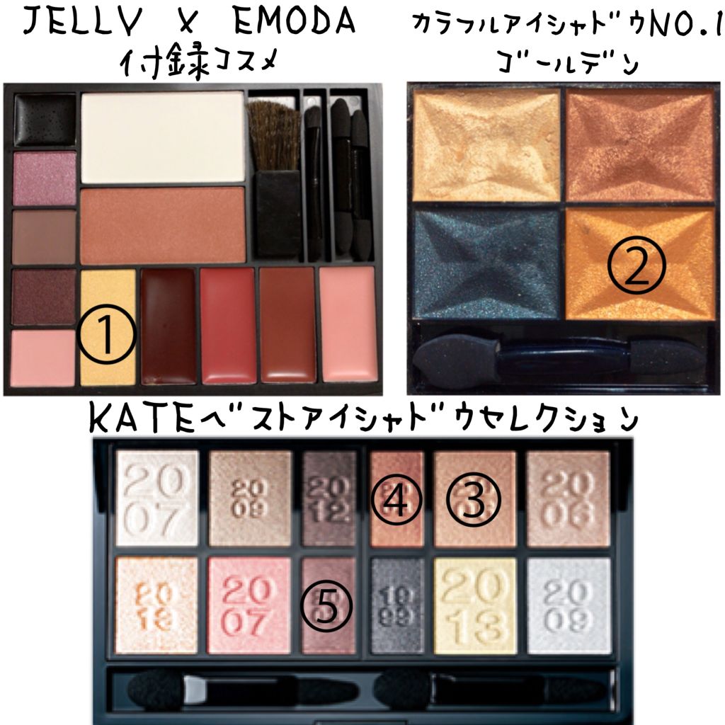 カラフルアイシャドウ/DAISO/アイシャドウパレットを使ったクチコミ(2枚目)