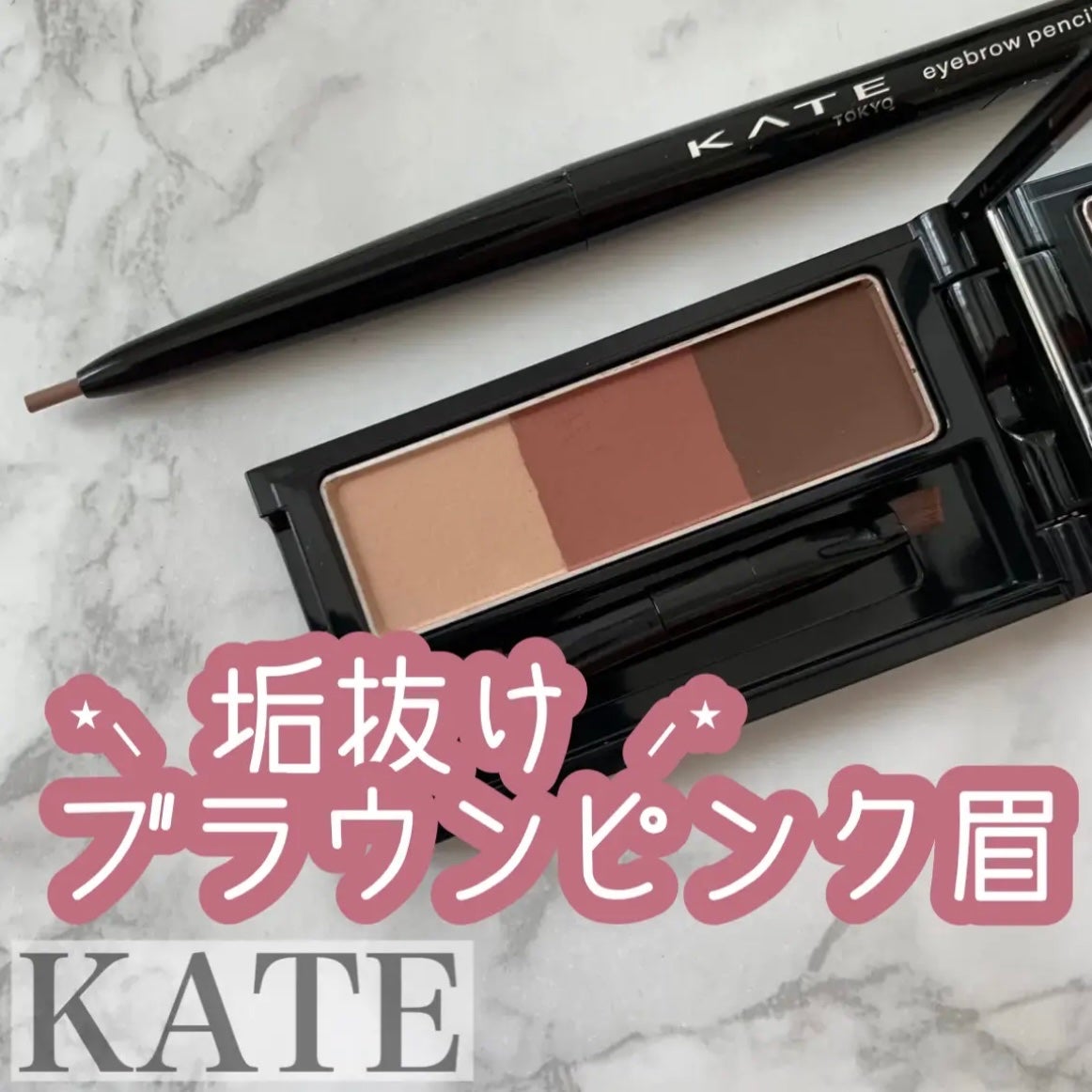 ケイト デザイニングアイブロウ3D/KATE/パウダーアイブロウを使ったクチコミ(1枚目)