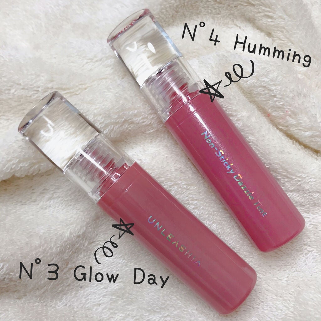 ノンスティッキーダズルティント/unleashia/リップティントを使ったクチコミ(3枚目)