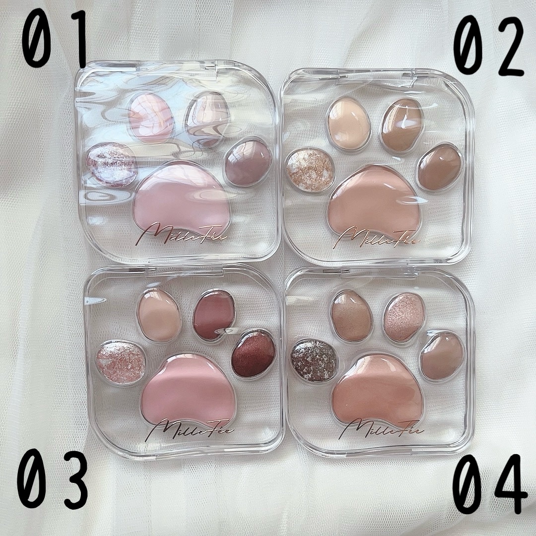 ミャオパウズアイシャドウパレット/MilleFée/アイシャドウパレットを使ったクチコミ（2枚目）