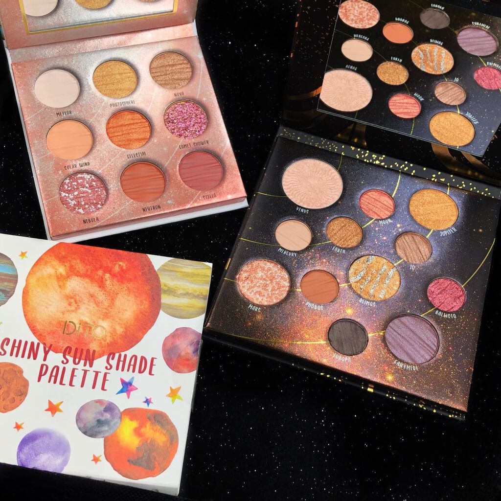 ギャラクシー9色アイシャドウパレット/DiTO/アイシャドウパレットを使ったクチコミ(10枚目)