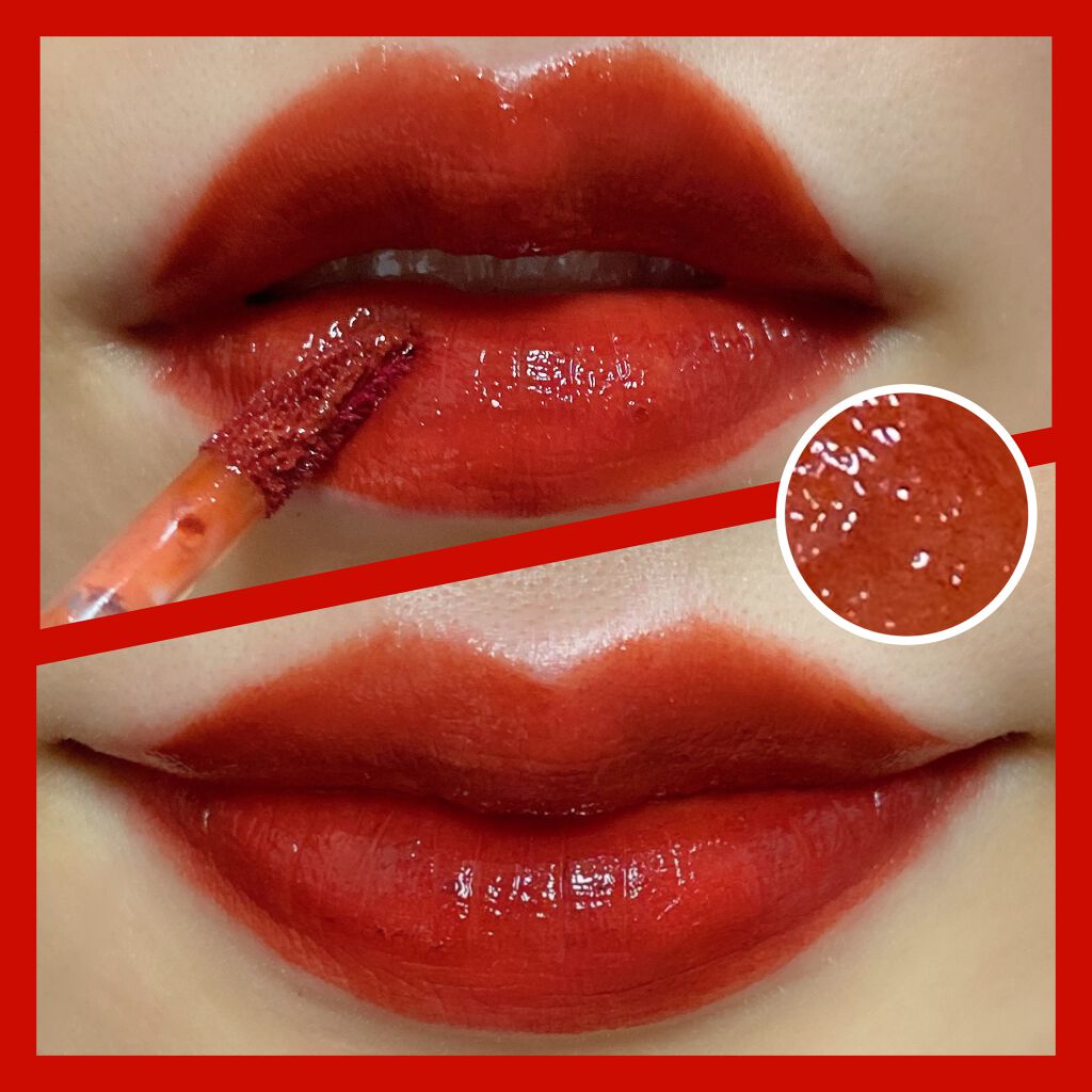 ジューシーラスティングティント/rom&nd/リップティントを使ったクチコミ（2枚目）