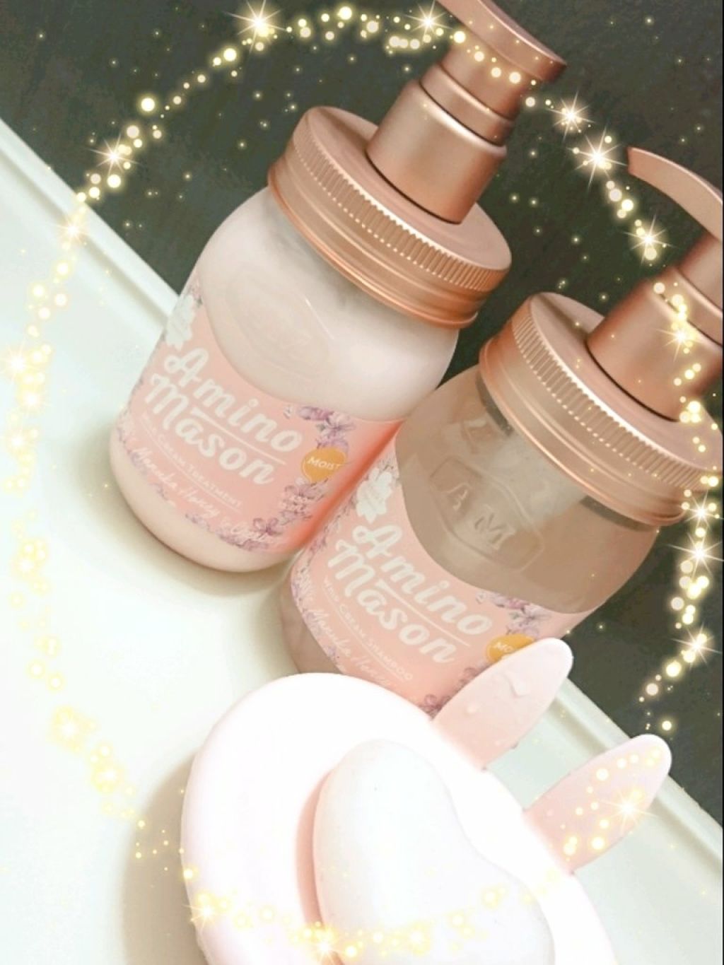 モイスト シャンプー&トリートメント サクラ限定キット2019/アミノメイソン/シャンプー・コンディショナーを使ったクチコミ(1枚目)