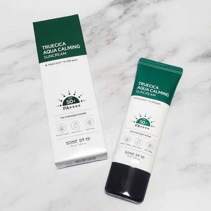 TRUECICA アクアカーミング日焼け止め/SOME BY MI/日焼け止めクリームを使ったクチコミ(1枚目)