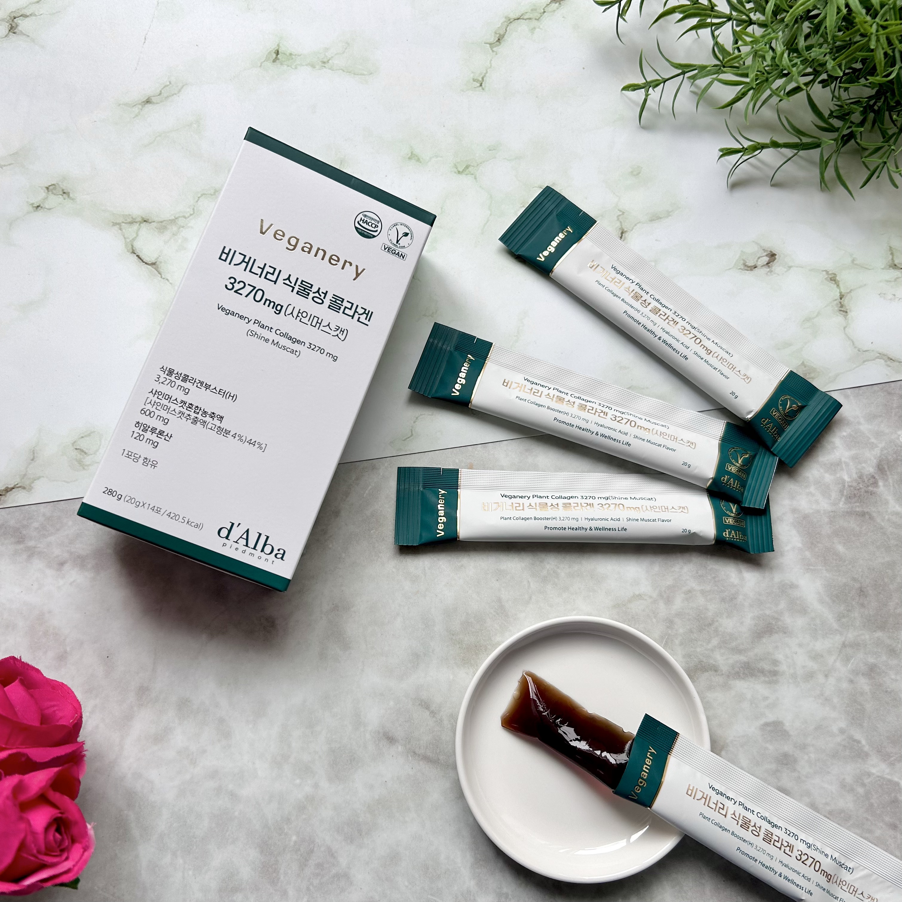 ヴィーガナリー植物性コラーゲン/ダルバ/美容サプリメントを使ったクチコミ（1枚目）
