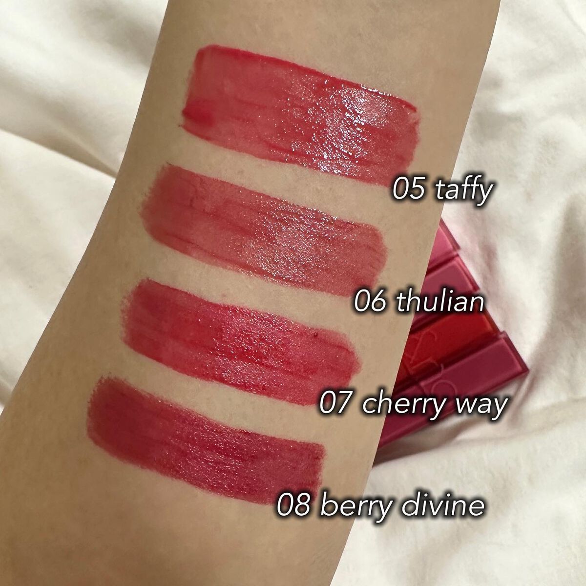 デュイフルウォーターティント/rom&nd/リップティントを使ったクチコミ（2枚目）