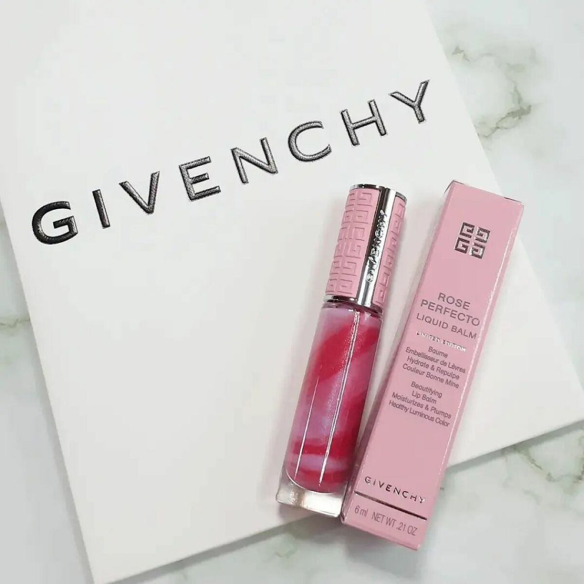 ローズ・パーフェクト・リキッド（フォール コレクション 2022）/GIVENCHY/リップケアを使ったクチコミ（1枚目）