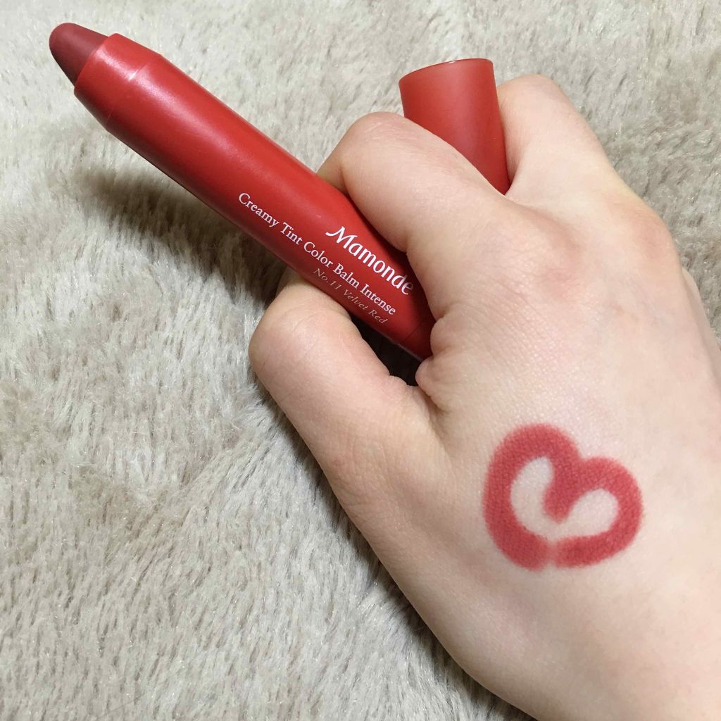クリーミーリップティント カラーバーム・インテンス/Mamonde/リップティントを使ったクチコミ（1枚目）