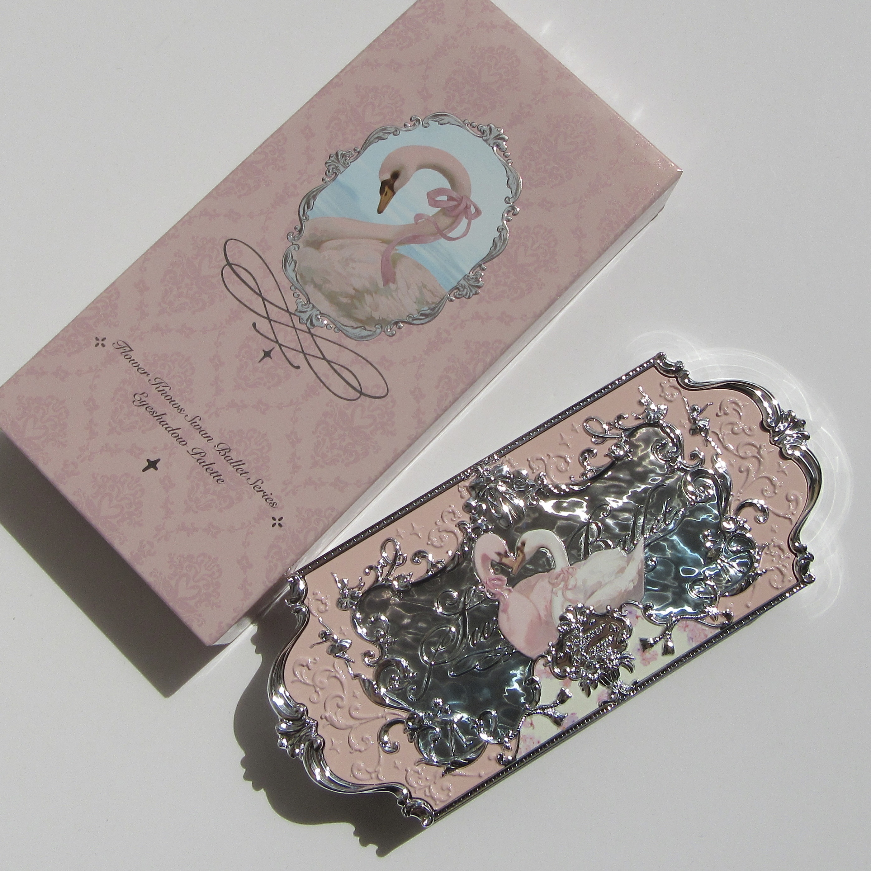 フラワーノーズスワンバレエシリーズ アイシャドウパレット 03 ピンクスワン/FlowerKnows/アイシャドウパレットを使ったクチコミ（3枚目）