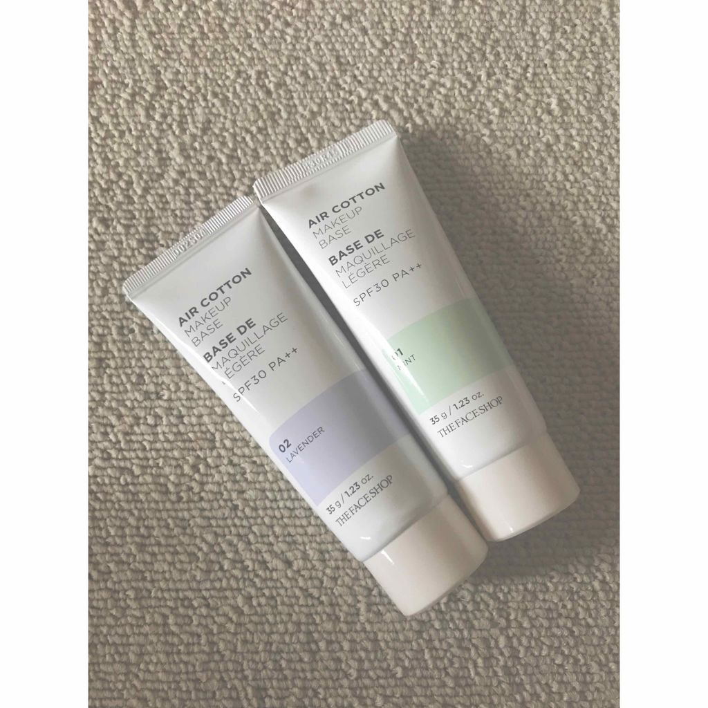エアコットンメイクアップべース /THE FACE SHOP/化粧下地を使ったクチコミ（1枚目）