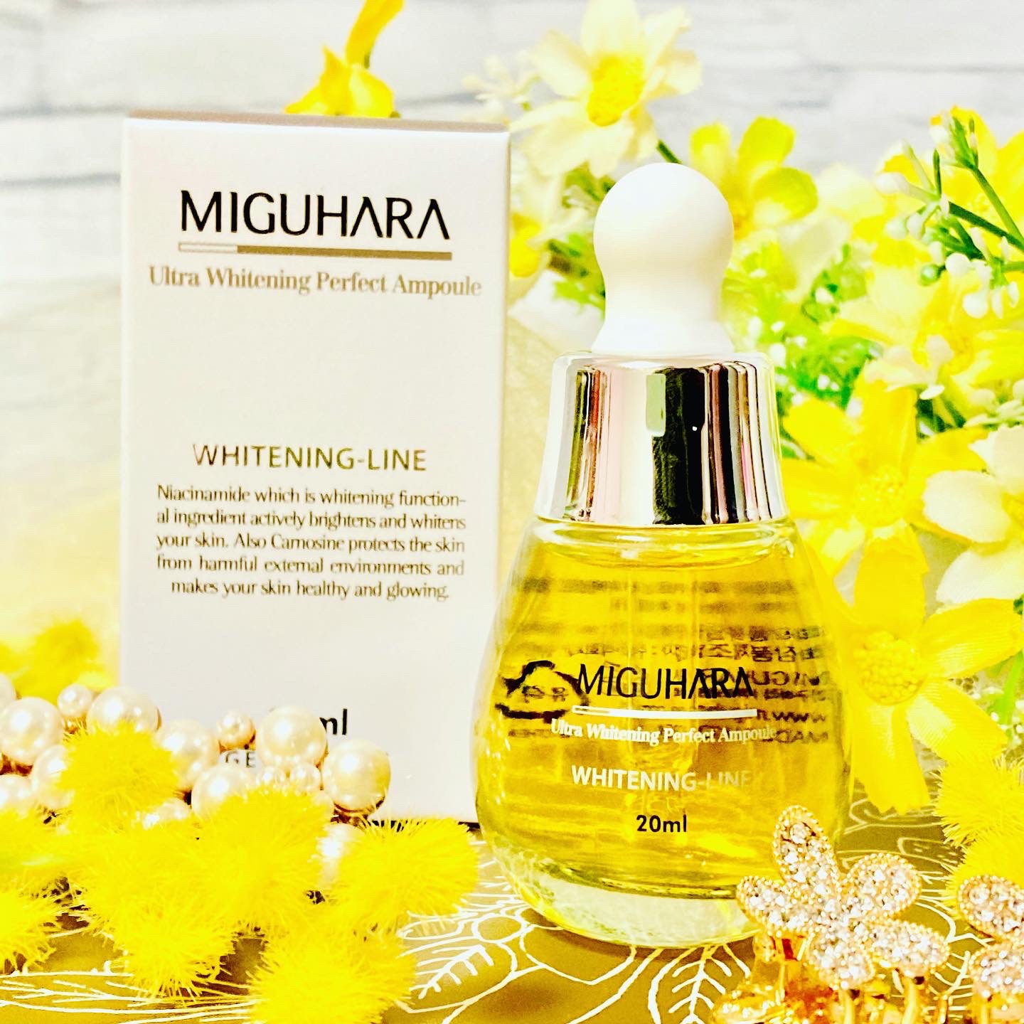 Ultra Whitening Perfect Ampoule/MIGUHARA/美容液を使ったクチコミ（2枚目）