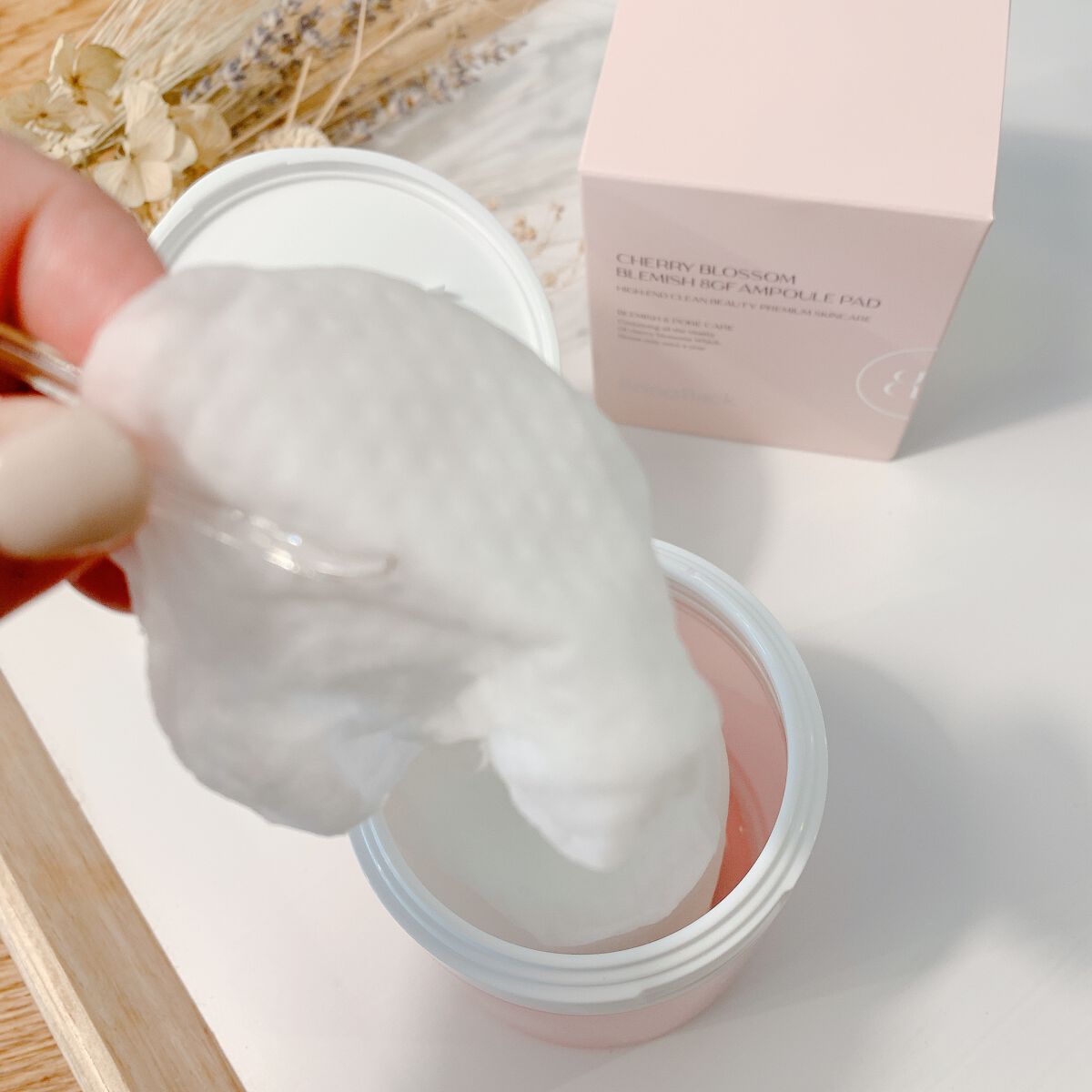 チェリーブロッサム ブレミッシュ ８GF アンプルパッド/Bring Back/トナーパッドを使ったクチコミ（3枚目）