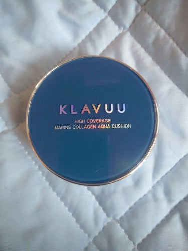 KLAVUU ブルーパールマリンコラーゲンアクアクッションのクチコミ「KLAVUU
blue pearlsation
aquaquestion
12g
SPF50+.....」（1枚目）