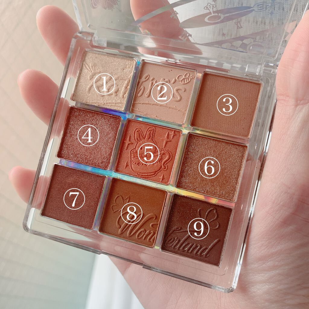 クォーツ 9色アイシャドウパレット(ドリームランドアイシャドウ)/ZEESEA/アイシャドウパレットを使ったクチコミ(3枚目)