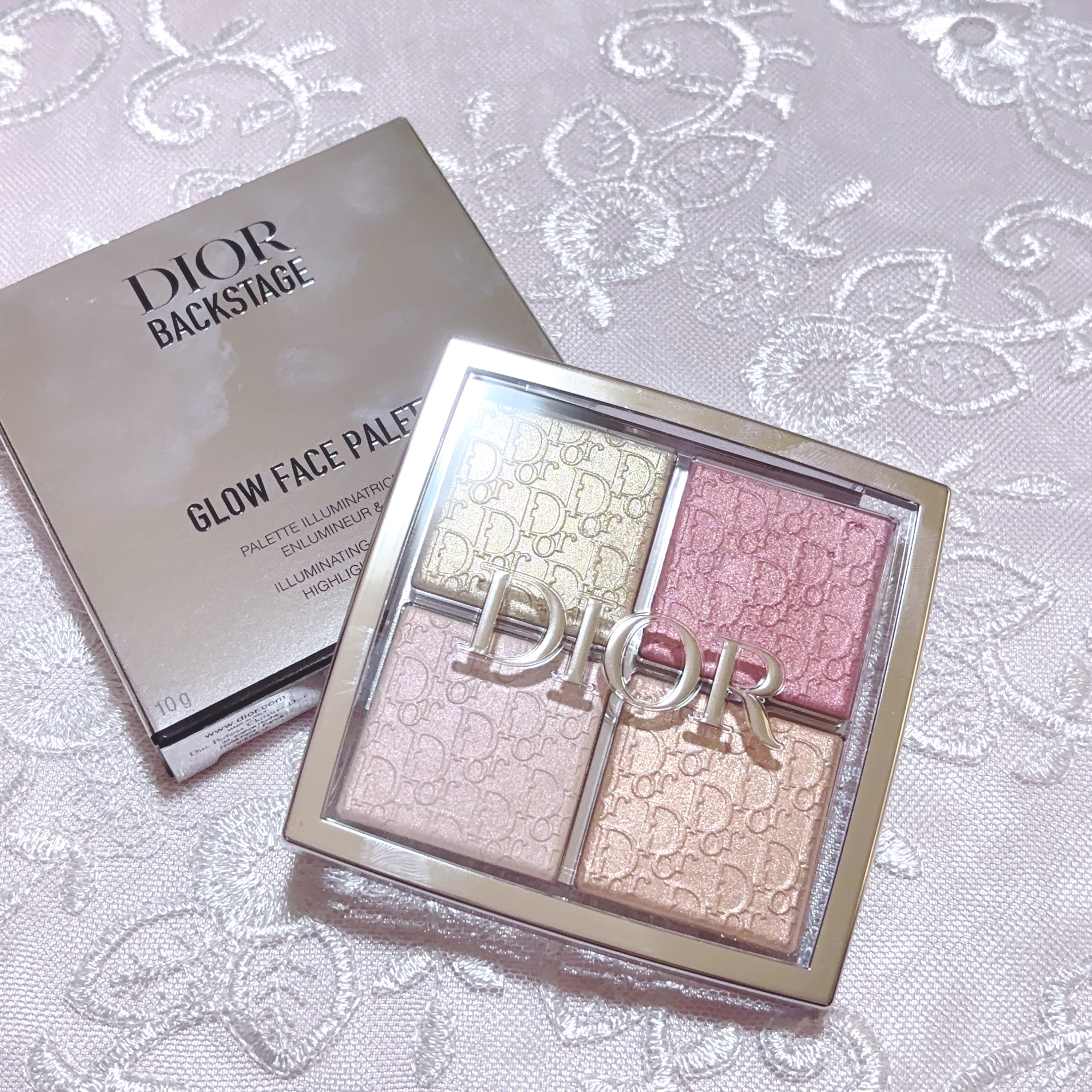 ディオール バックステージ フェイス グロウ パレット/Dior/ハイライトを使ったクチコミ（3枚目）