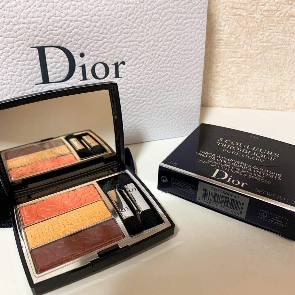 トリオ ブリック パレット＜ピュア グロウ＞ 643 ピュア ペタルズ（生産終了）/Dior/アイシャドウパレットを使ったクチコミ（1枚目）