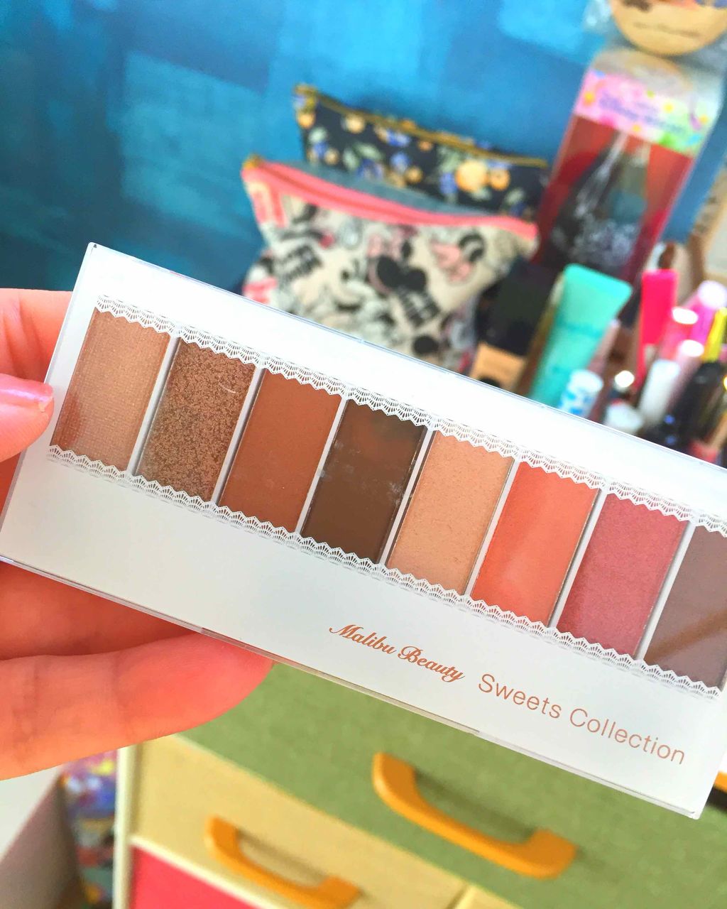 スイーツコレクション/マリブビューティー/アイシャドウパレットを使ったクチコミ（1枚目）