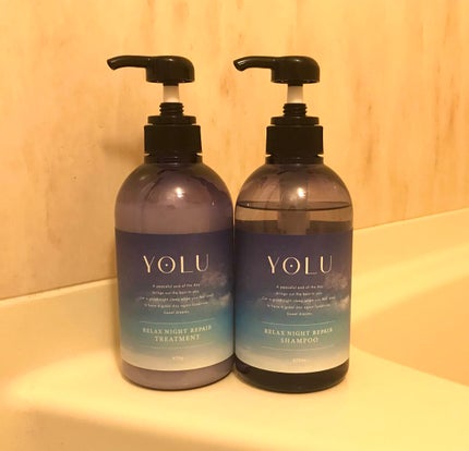 リラックスナイトリペア シャンプー/トリートメント シャンプー本体 475ml/YOLU/市販シャンプーを使ったクチコミ(1枚目)