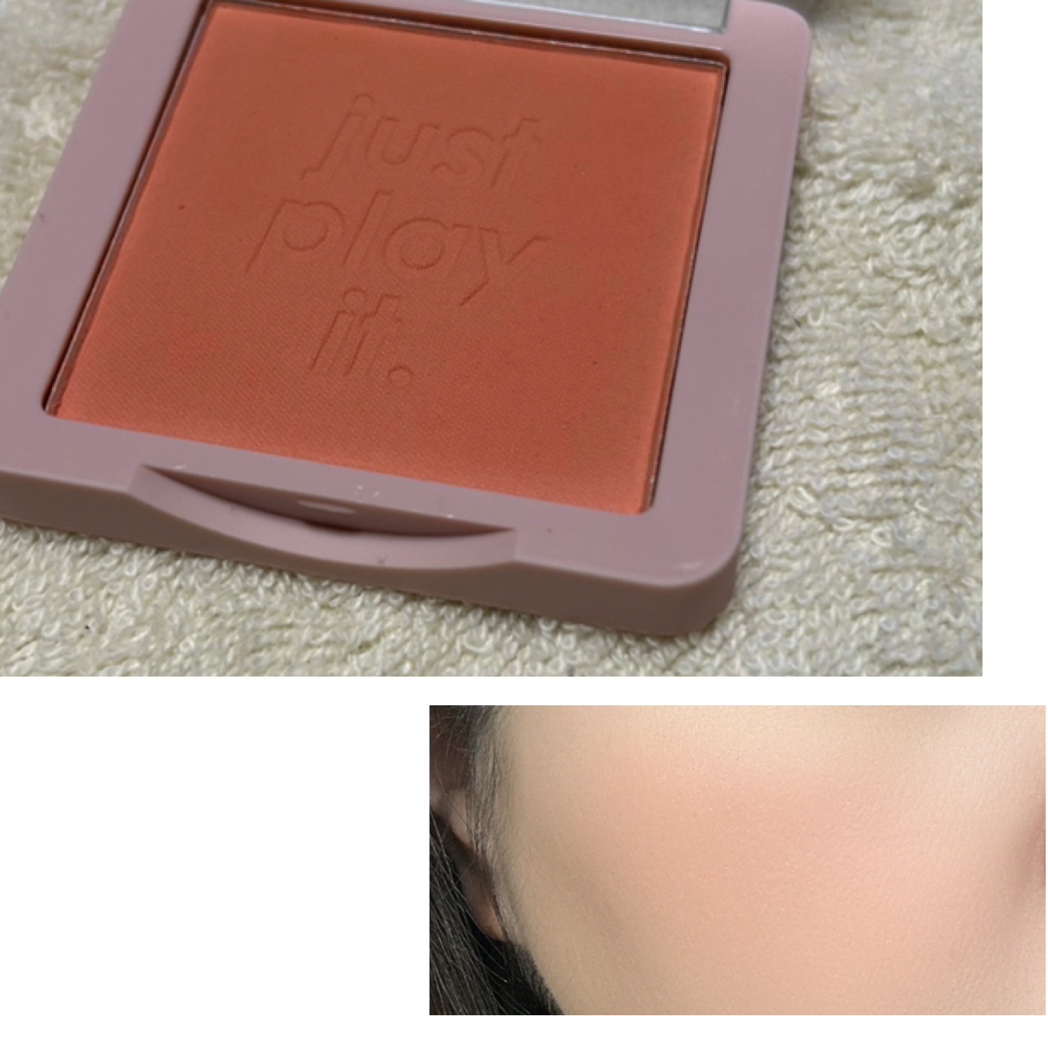 ヌードマットブラッシャー 10 マイブライトサン(My Bright Sun)/CathyDoll/パウダーチークを使ったクチコミ（3枚目）