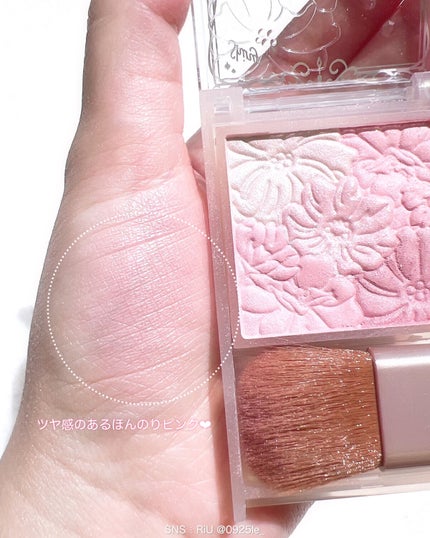 グロウフルールチークス(ブレンドタイプ)/キャンメイク/パウダーチークを使ったクチコミ(2枚目)