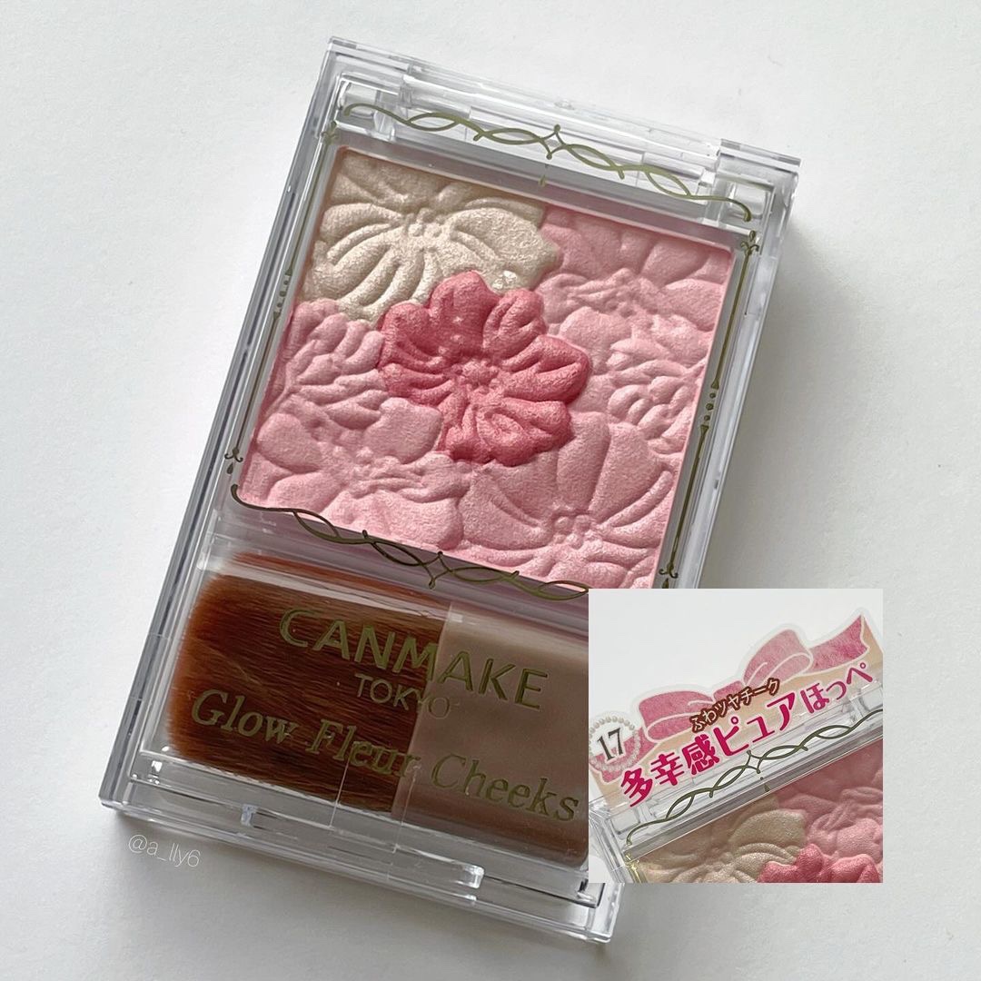 グロウフルールチークス/キャンメイク/パウダーチークを使ったクチコミ（2枚目）