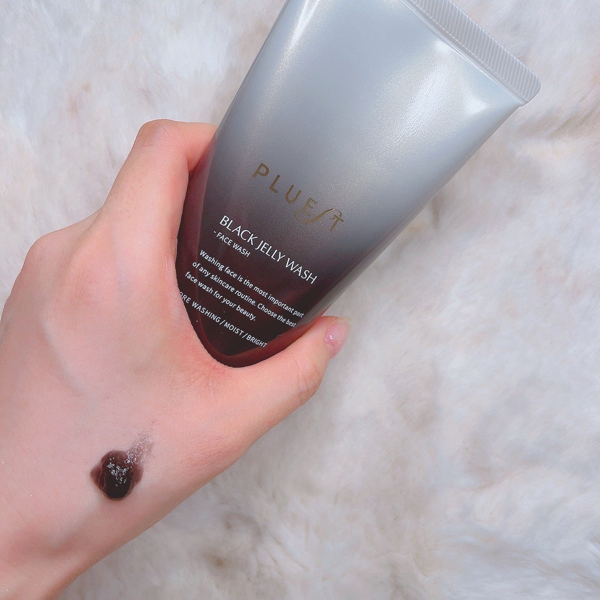 BLACK JELLY WASH(ブラックジェリーウォッシュ)/PLUEST/その他洗顔料を使ったクチコミ(2枚目)