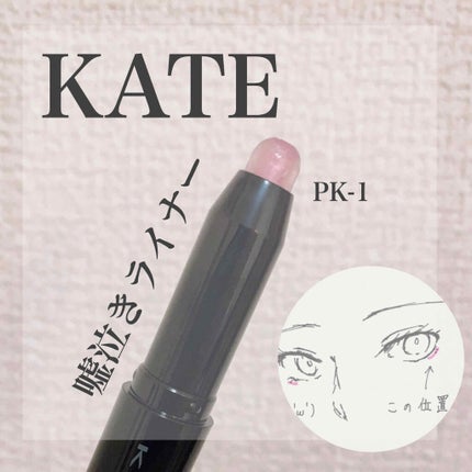 フェイクティアーズメイカー/KATE/ペンシルアイライナーを使ったクチコミ(1枚目)