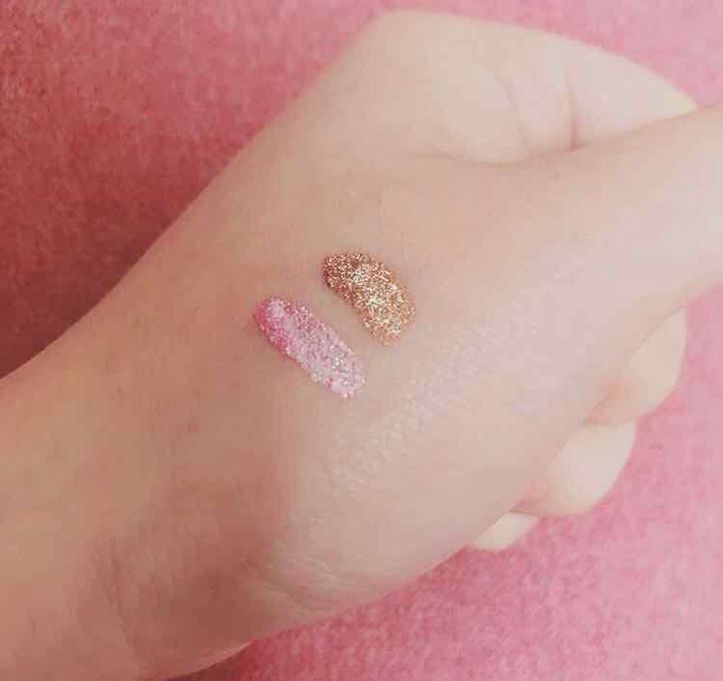 グリッター&グロウ リキッドアイシャドウ/stila/グリッターを使ったクチコミ（2枚目）