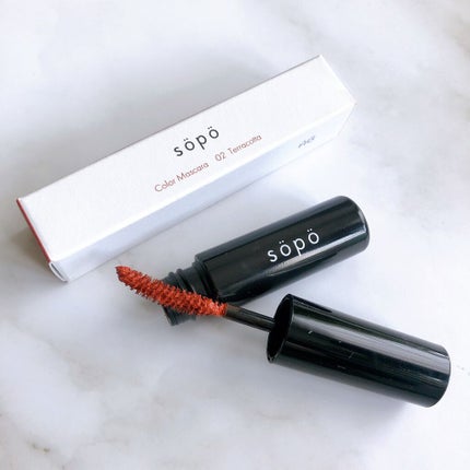 カラーマスカラ/sopo/マスカラを使ったクチコミ(4枚目)