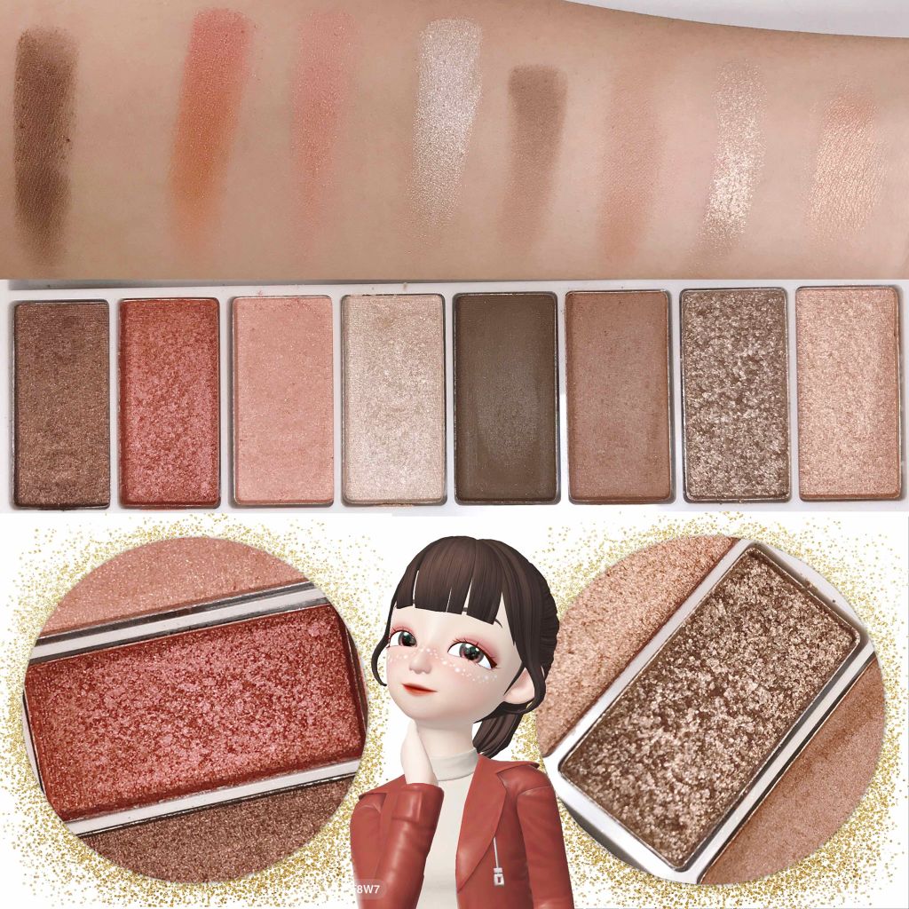 スイーツコレクション/マリブビューティー/アイシャドウパレットを使ったクチコミ（2枚目）