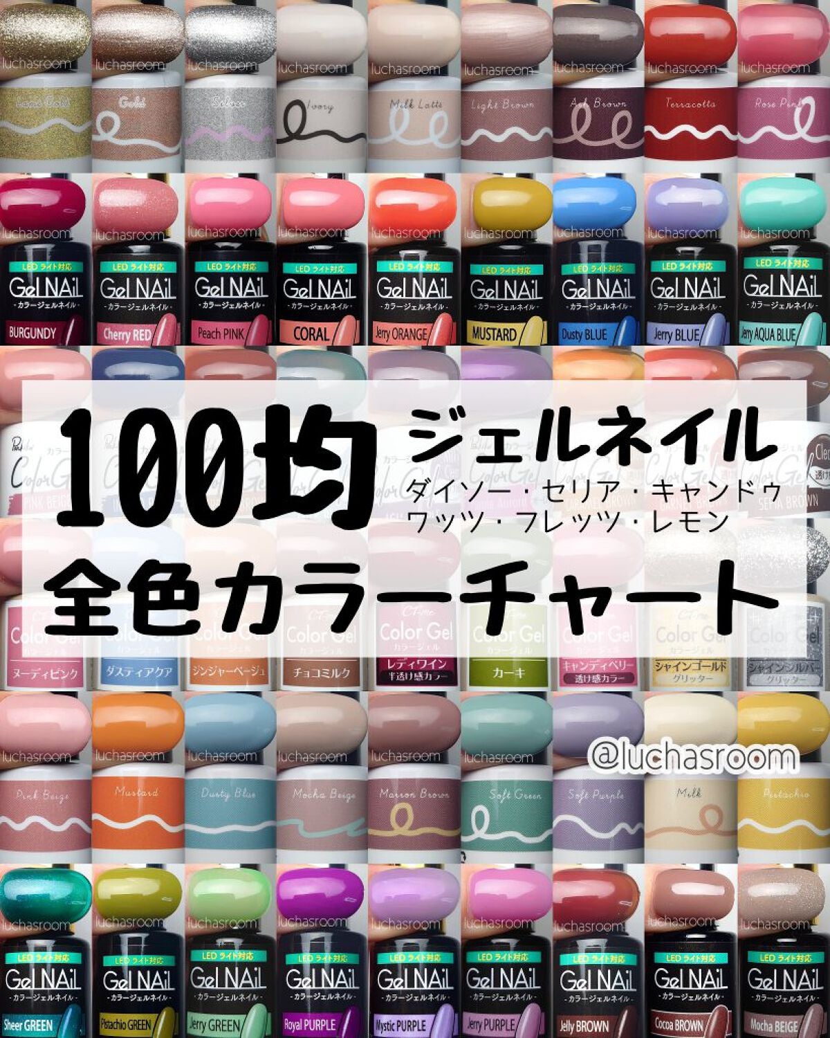 ジェルネイル(ライト対応)/セリア/ジェルネイルを使ったクチコミ(1枚目)
