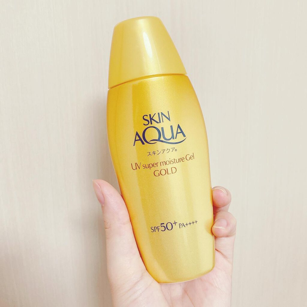 スーパーモイスチャージェルゴールド/スキンアクア/日焼け止めジェルを使ったクチコミ(1枚目)