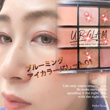 UR GLAM BLOOMING EYE COLOR PALETTE/U R GLAM/アイシャドウパレットを使ったクチコミ(1枚目)