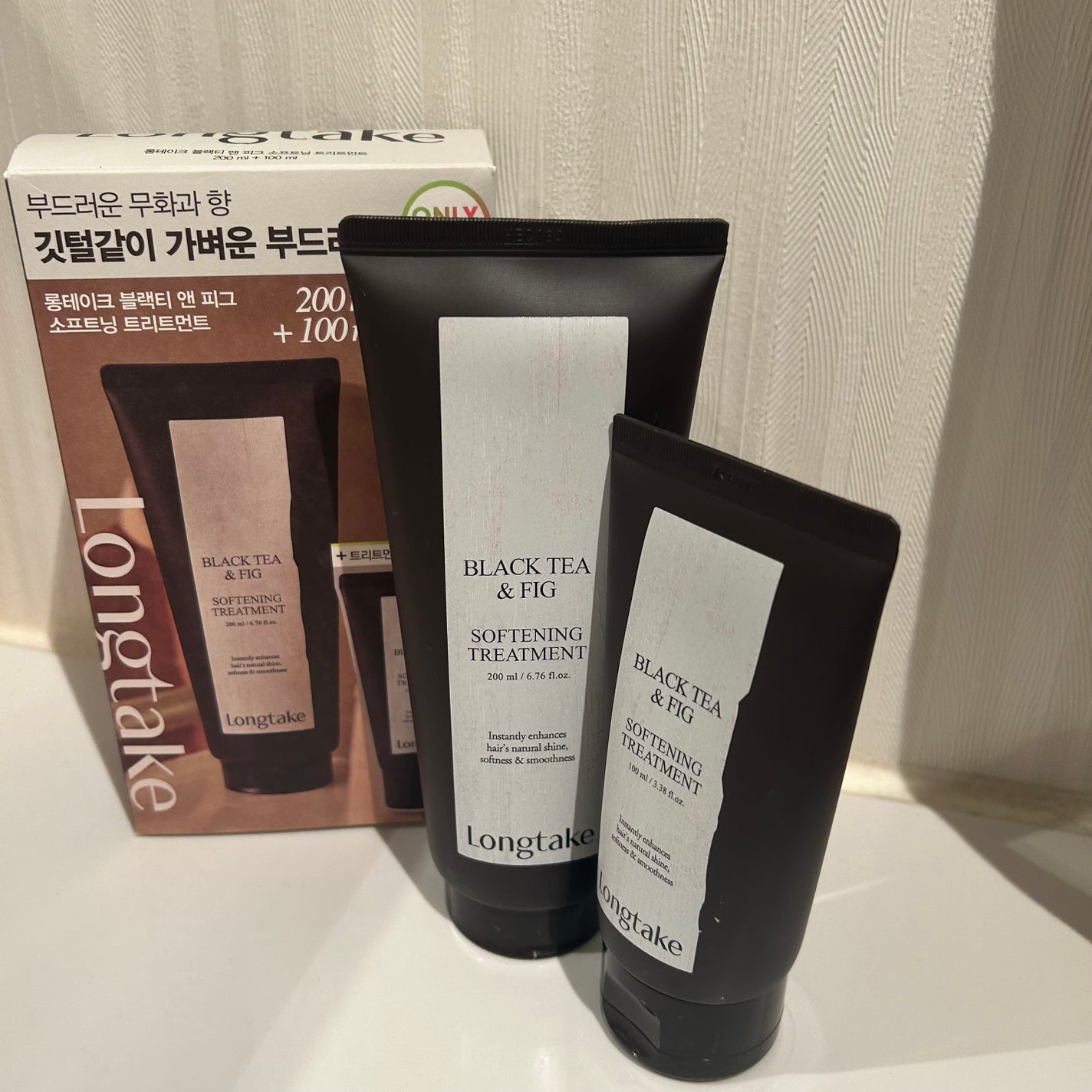 ブラックティー&フィグソフトニングトリートメント/Longtake/洗い流すヘアトリートメントを使ったクチコミ(1枚目)